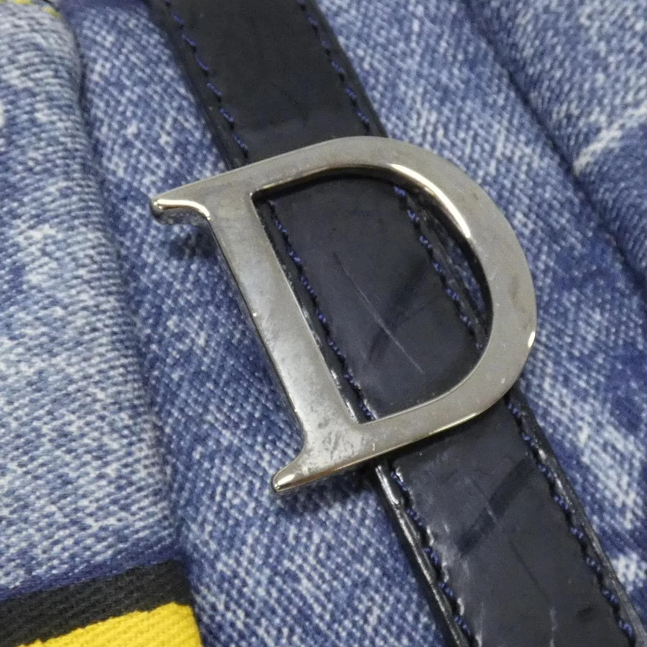 DIOR Handbag Canvas Blue Canvas - Thumbnail 7