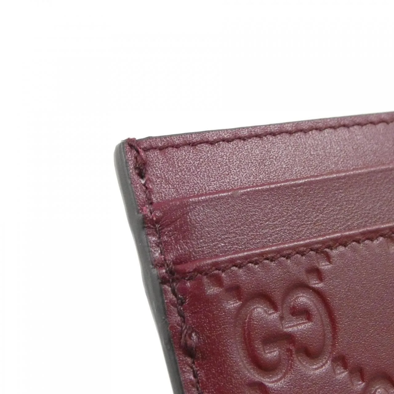 GUCCI 847204 AAFDV Card Case Leather Black Leather Rank A - Thumbnail 2