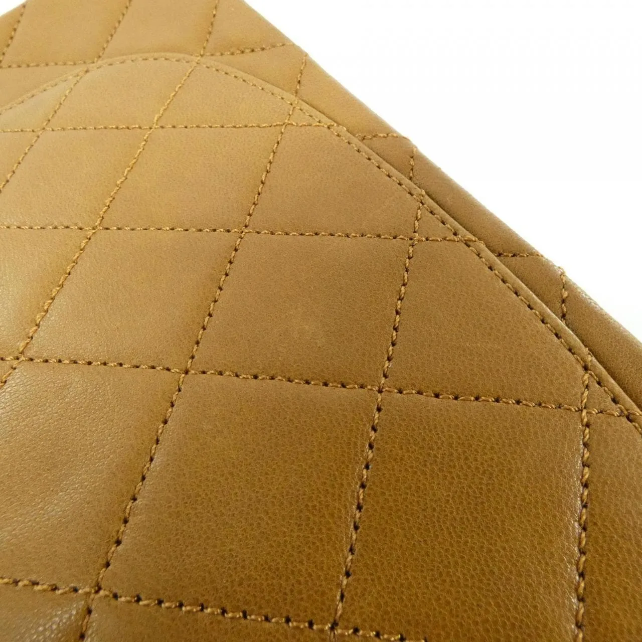 CHANEL Matelasse 1113 Shoulder Lambskin Beige Lambskin - Thumbnail 4