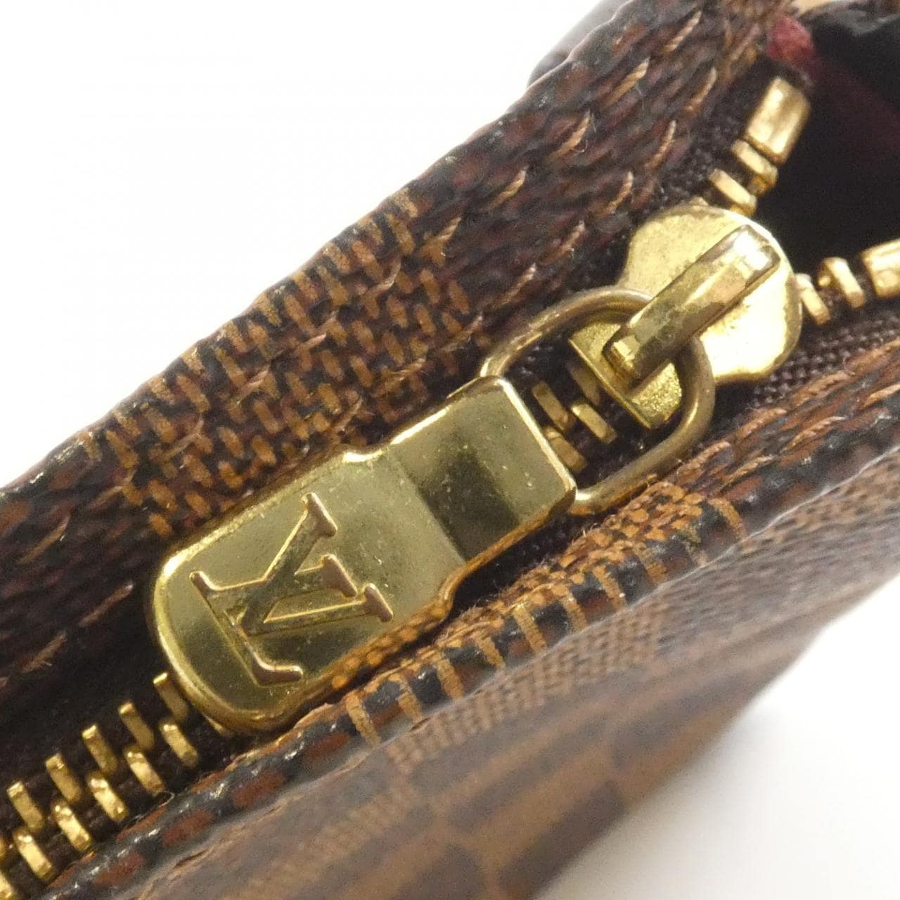 LOUIS VUITTON N51983 Pouch Damier 黑色 Damier 中古品B - 縮圖 3