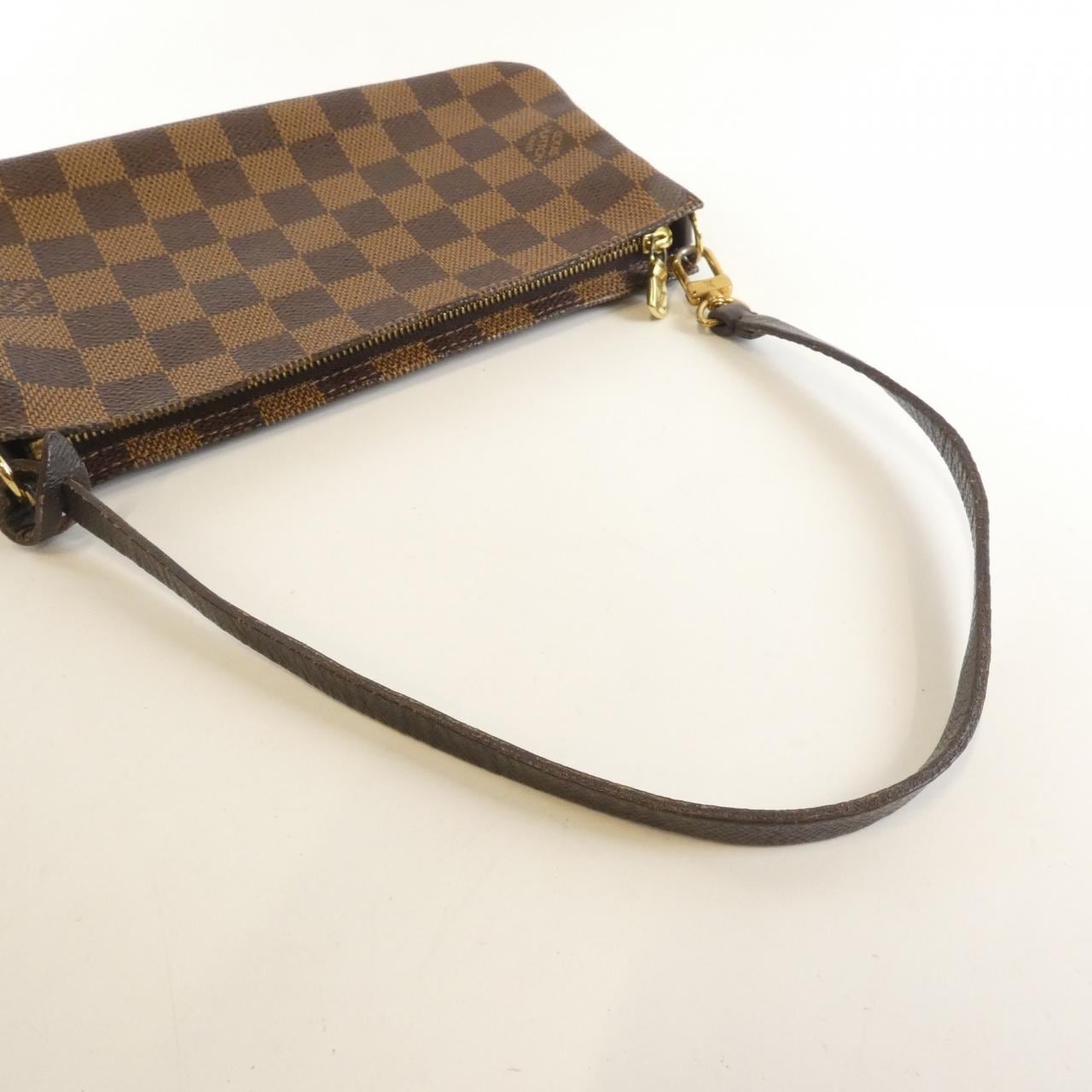 LOUIS VUITTON N51983 Pouch Damier 黑色 Damier 中古品B - 縮圖 6