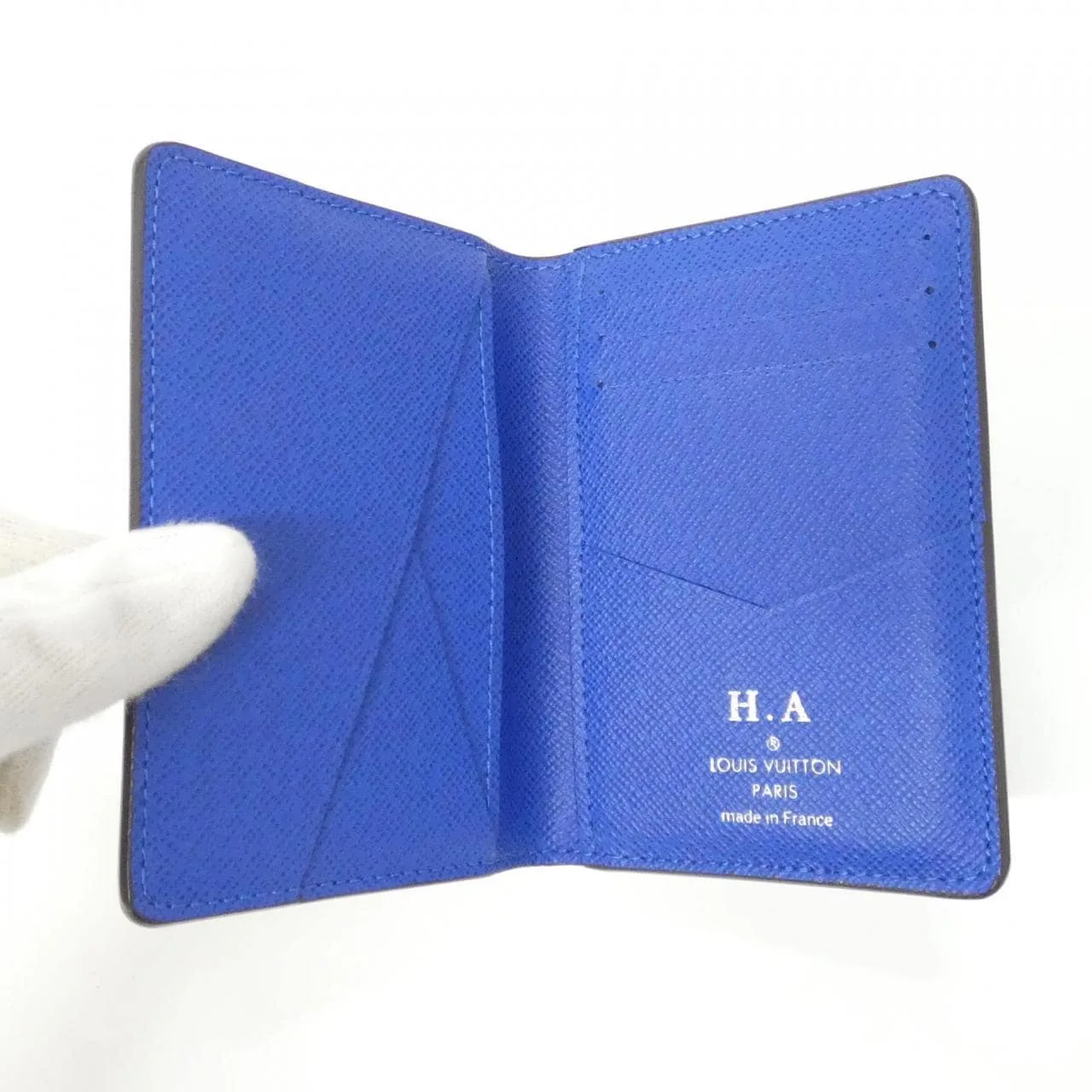 LOUIS VUITTON M11581 Card Case Blue Rank A - Thumbnail 8