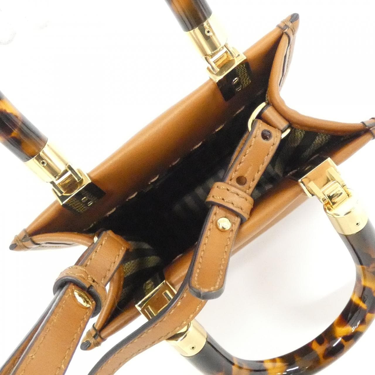 FENDI Sunshine Shopper 8BS051 ABVL Bag Black - Thumbnail 6