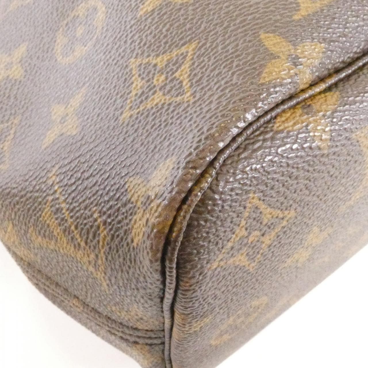 LOUIS VUITTON Neverfull M40155 Bag Monogram 黑色 Monogram 中古品B - 縮圖 2