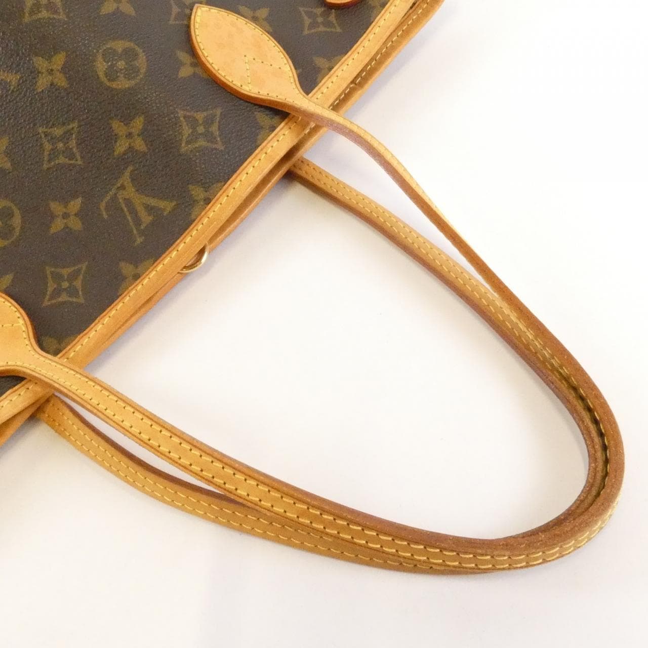 LOUIS VUITTON Neverfull M40155 Bag Monogram 黑色 Monogram 中古品B - 縮圖 4