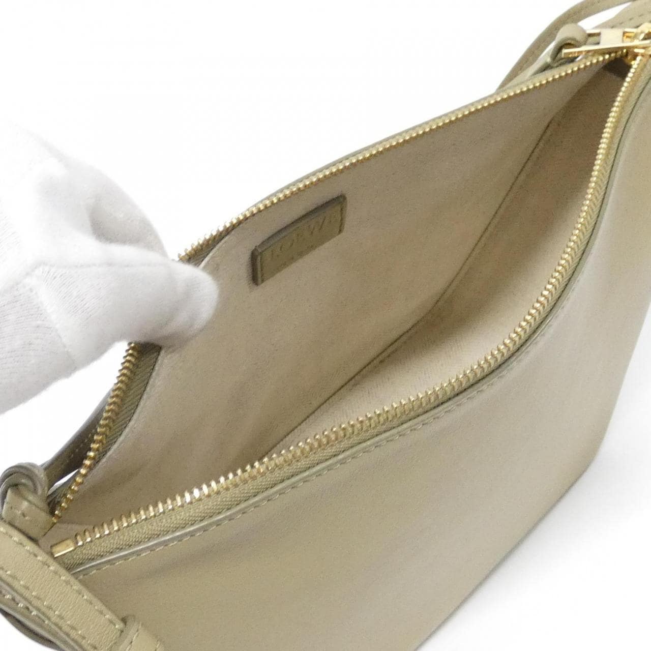 LOEWE Hammock A538G13X01 Shoulder 黑色 中古品A - 縮圖 7