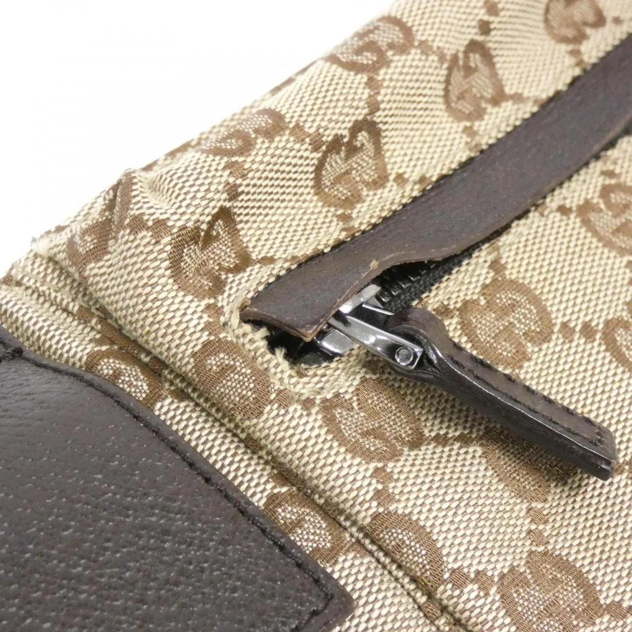 GUCCI 28566 Belt Canvas 米色 帆布 中古品A - 縮圖 4