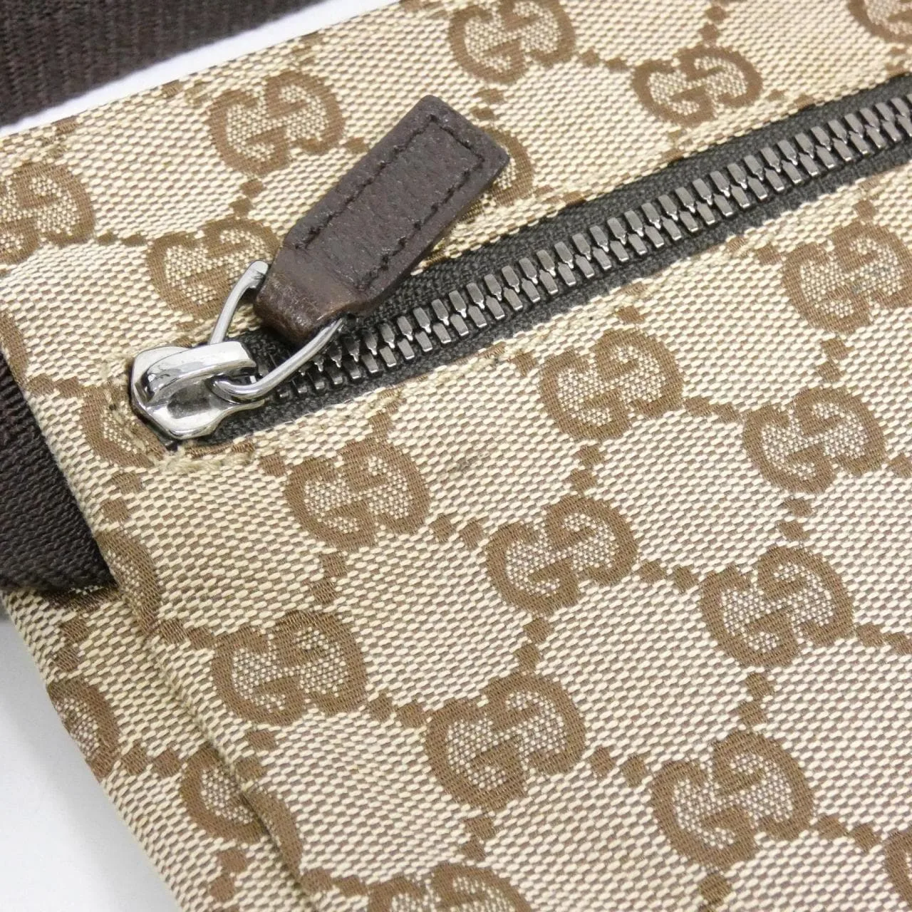 GUCCI 28566 Belt Canvas 米色 帆布 中古品A - 縮圖 5