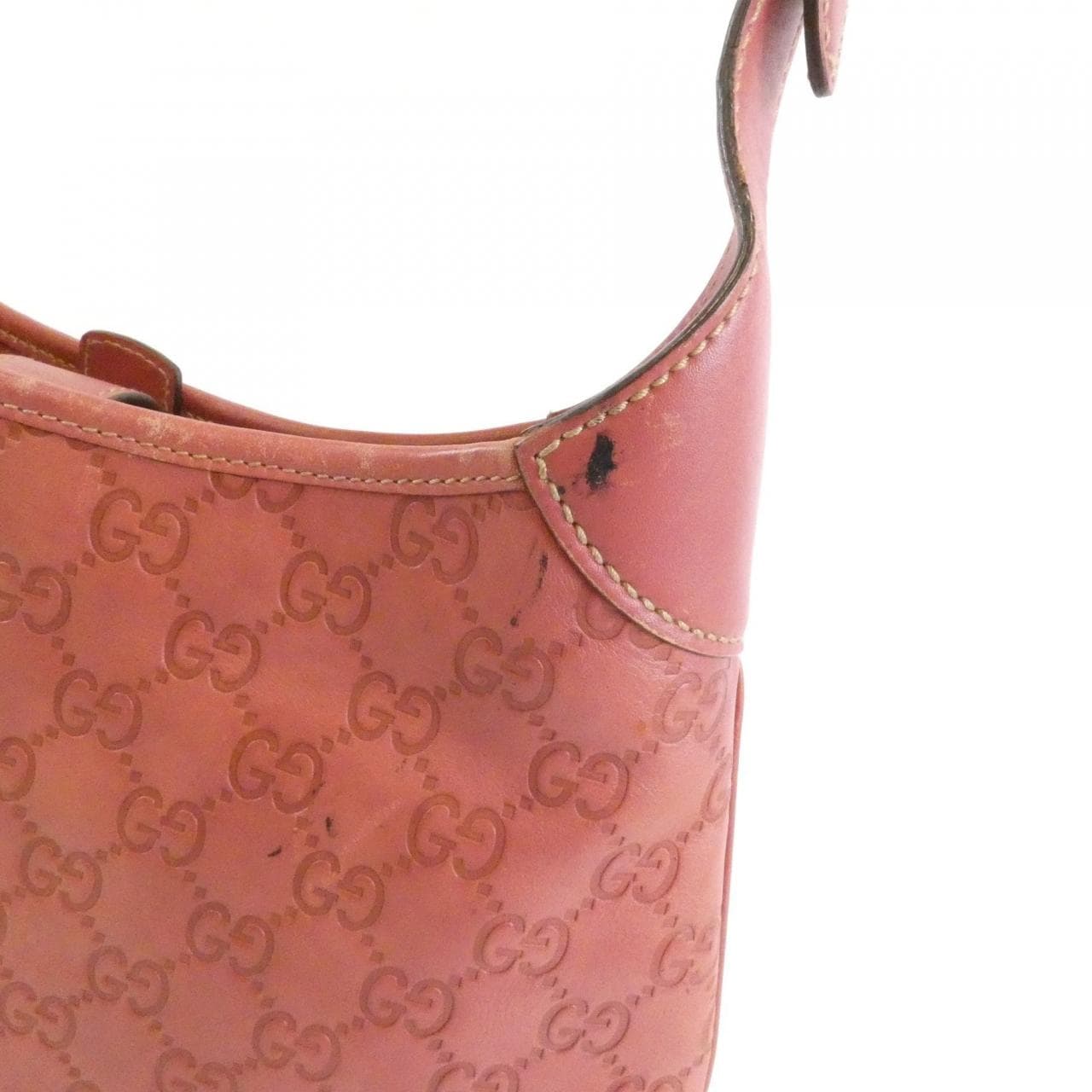 GUCCI 145778 Shoulder Bag Leather Pink Leather - Thumbnail 5
