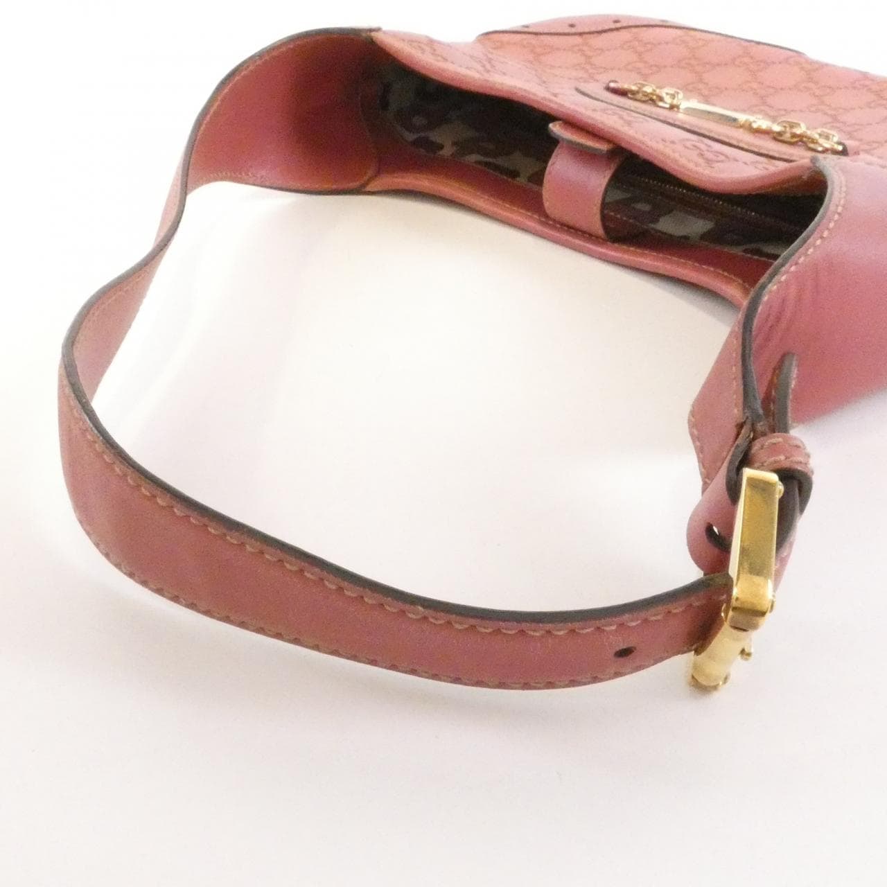 GUCCI 145778 Shoulder Bag Leather Pink Leather - Thumbnail 6