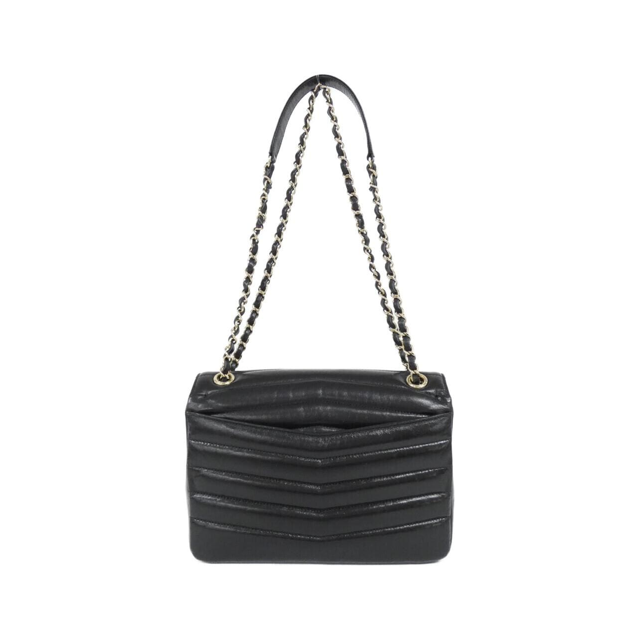 CHANEL AS0670 Shoulder Lambskin 黑色 羊皮 中古品A - 縮圖 2