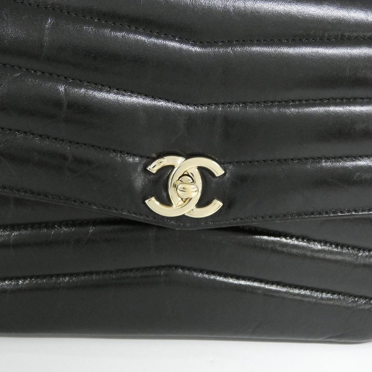 CHANEL AS0670 Shoulder Lambskin 黑色 羊皮 中古品A - 縮圖 6