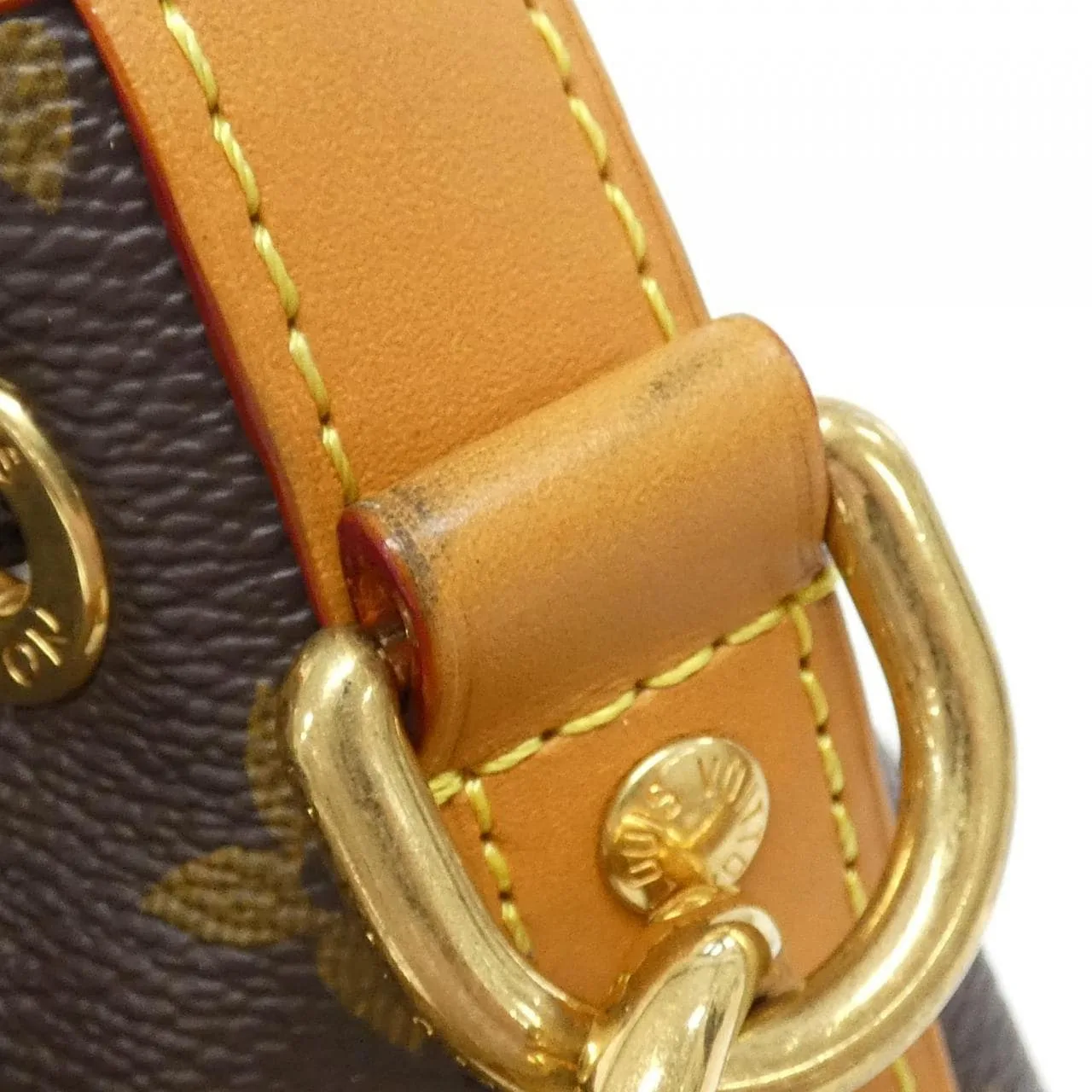 LOUIS VUITTON M14017 Handbag Monogram 黑色 Monogram 中古品A - 縮圖 4