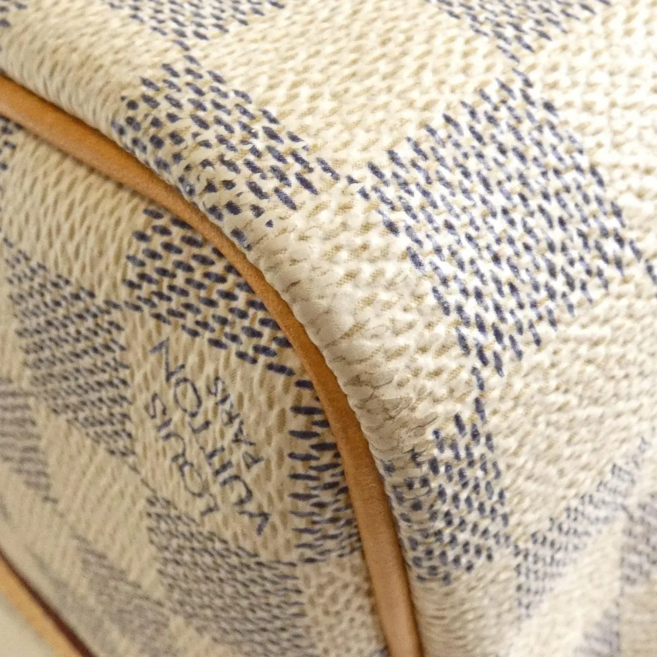 LOUIS VUITTON Keepall N48223 Boston Damier 黑色 Damier 中古品B - 縮圖 3