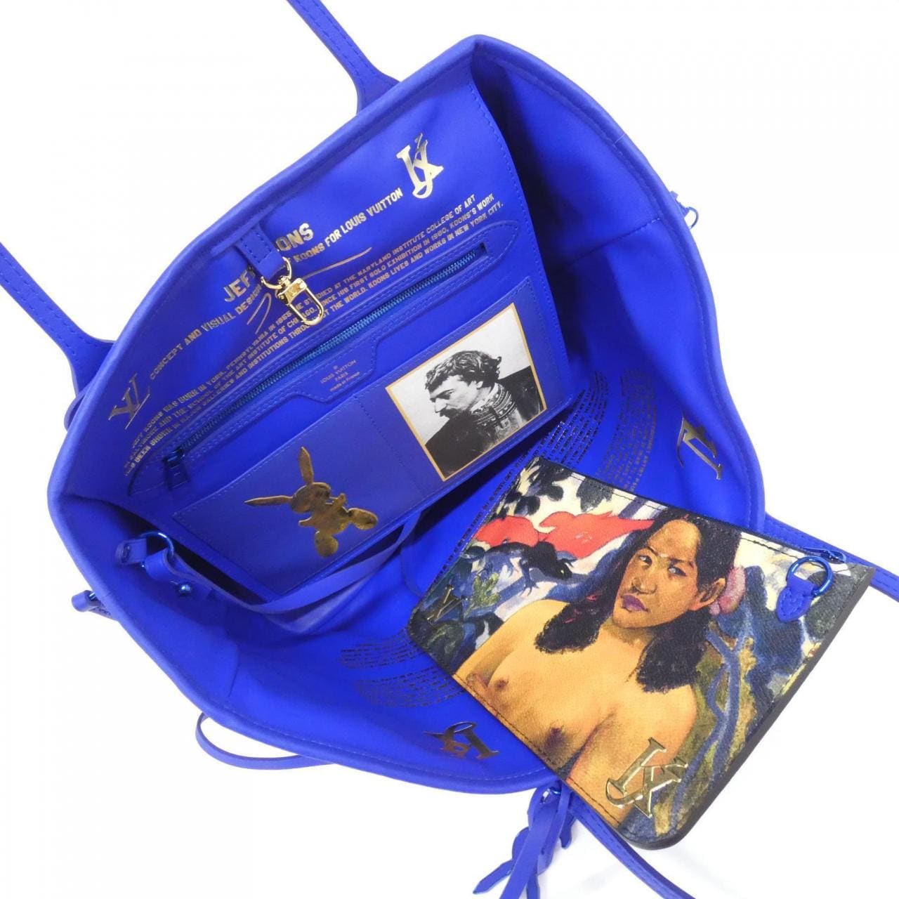 LOUIS VUITTON Neverfull M43359 Bag Monogram 金色 Monogram 中古品A - 縮圖 5