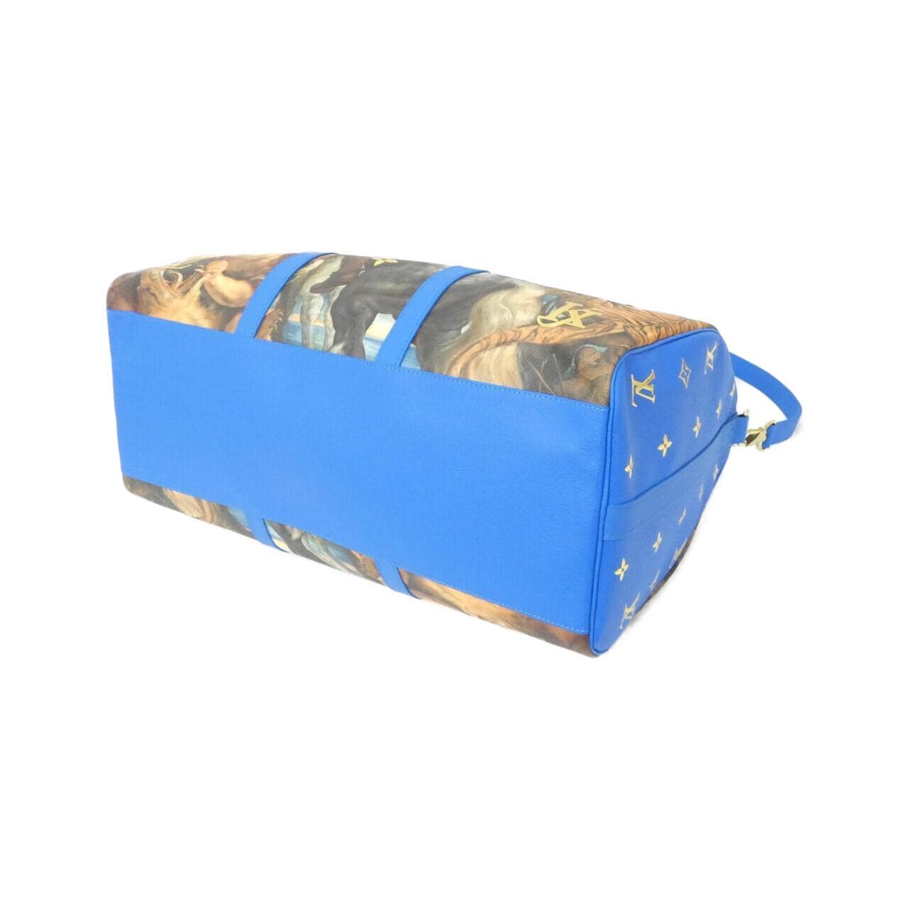 LOUIS VUITTON Keepall M43344 Boston Bag Monogram 藍色 Monogram 中古品A - 縮圖 3