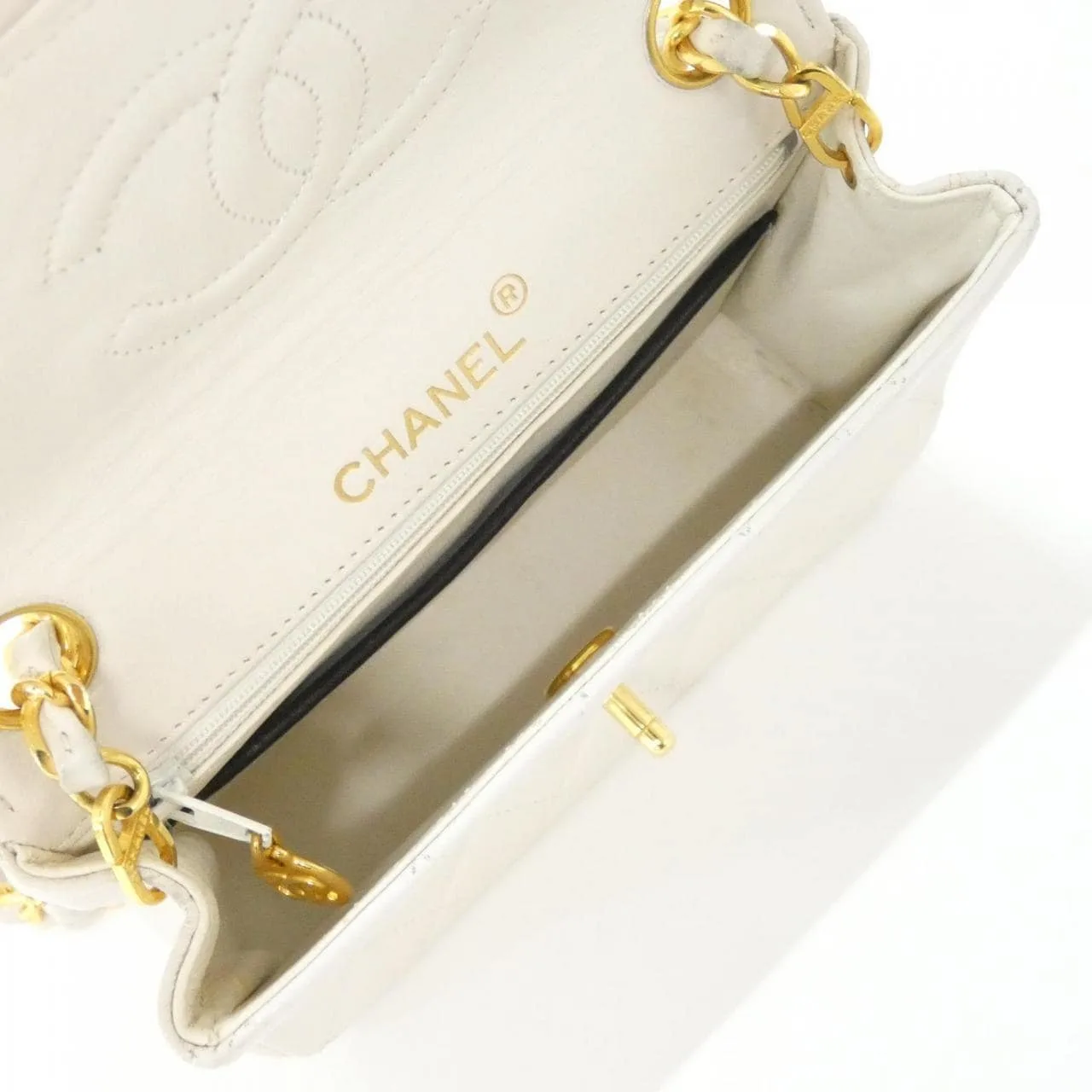 CHANEL Shoulder Lambskin 黑色 羊皮 中古品B - 縮圖 9