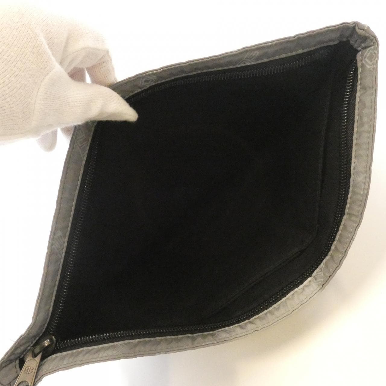 BALENCIAGA 459745 90S15 Pouch Nylon 黑色 尼龍 中古品B - 縮圖 6