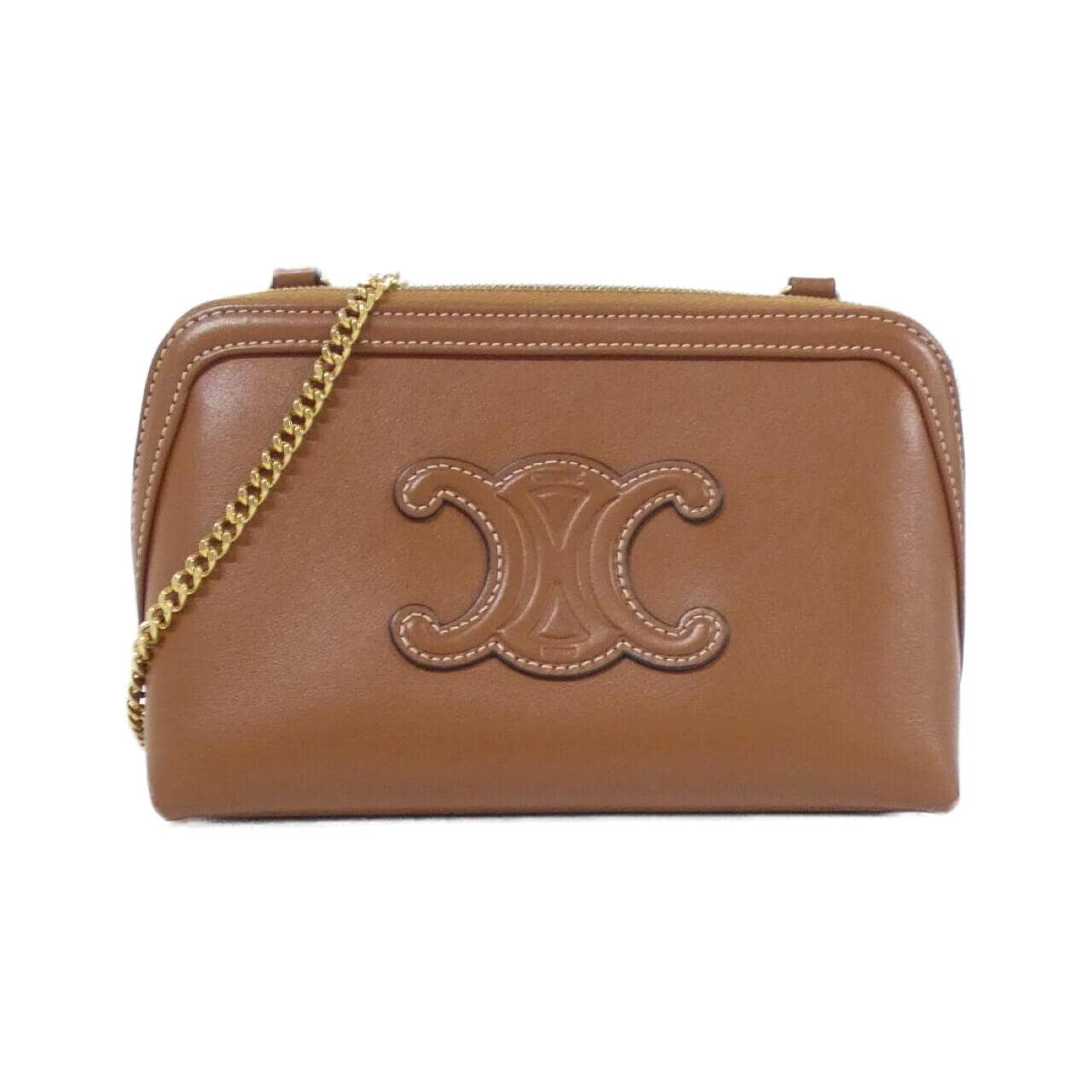 CELINE Triomphe 10E383DR8 Shoulder Bag Black