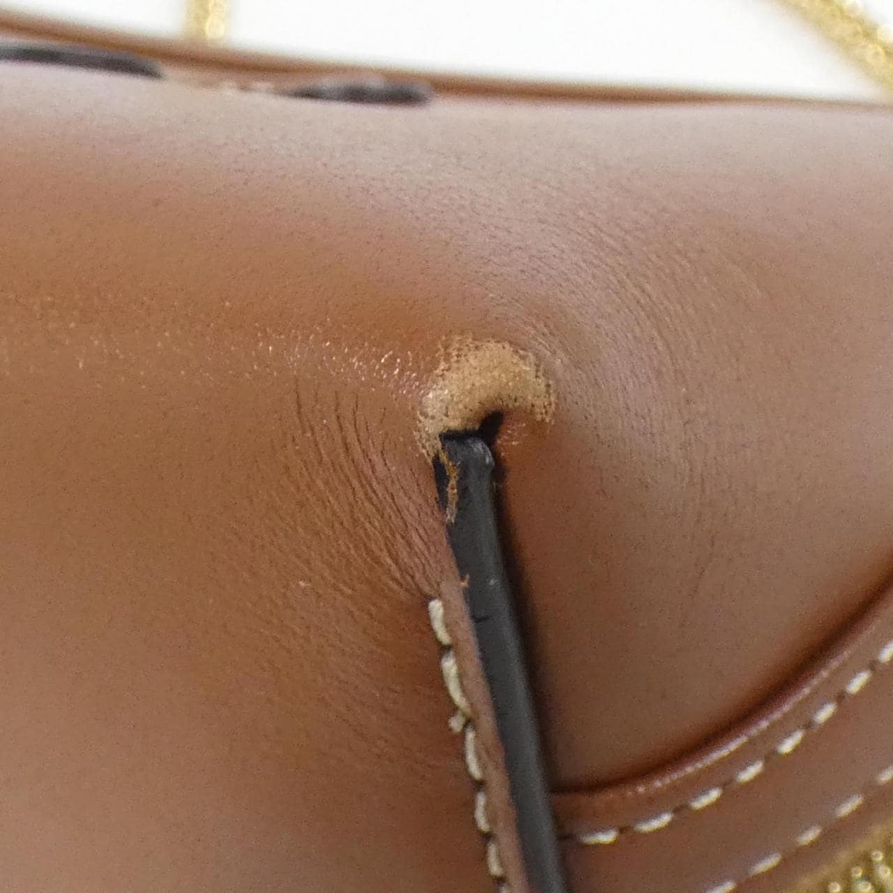 CELINE Triomphe 10E383DR8 Shoulder Bag Black Rank A - Thumbnail 3