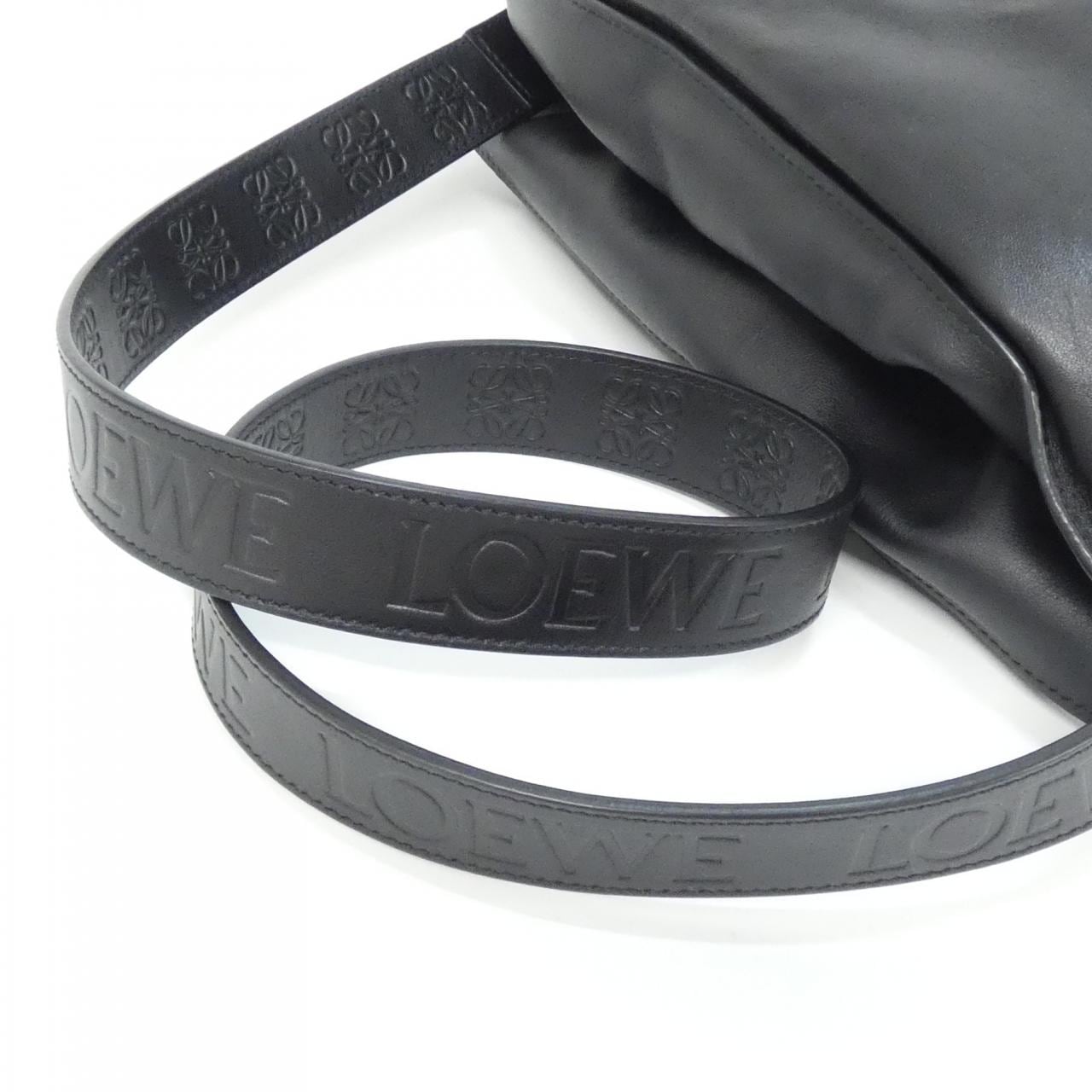 LOEWE Flamenco A411FC1X67 Handbag Lambskin 黑色 羊皮 中古品A - 縮圖 6