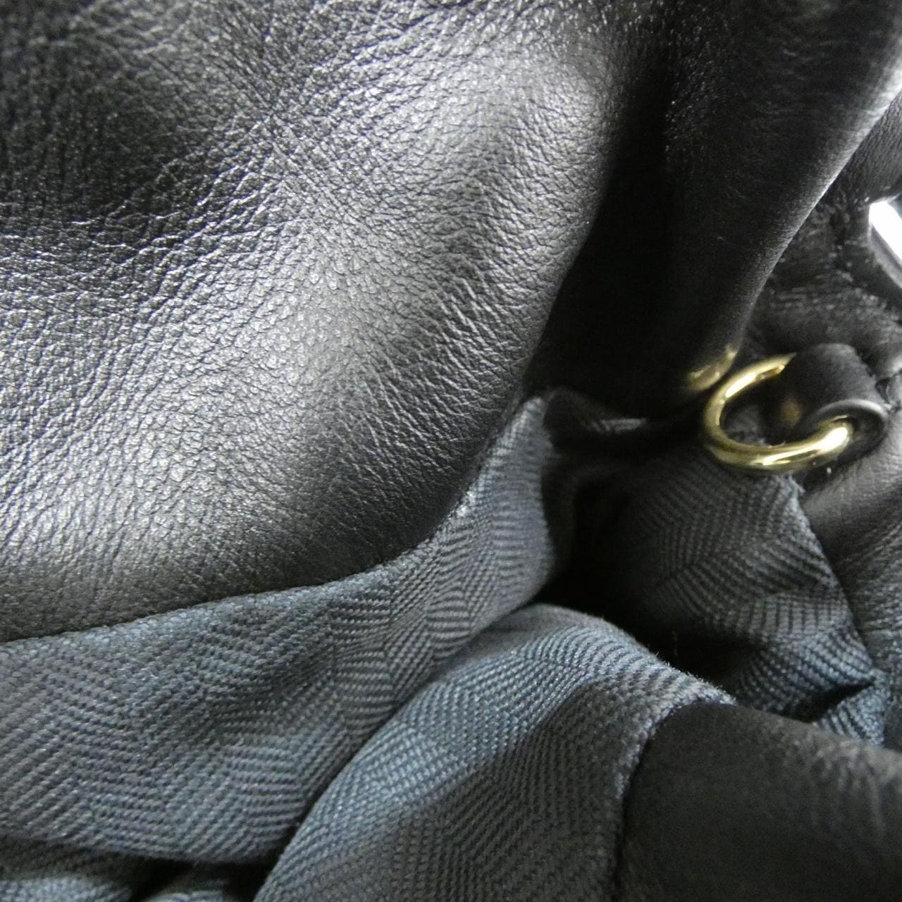 LOEWE Flamenco A411FC1X67 Handbag Lambskin 黑色 羊皮 中古品A - 縮圖 8