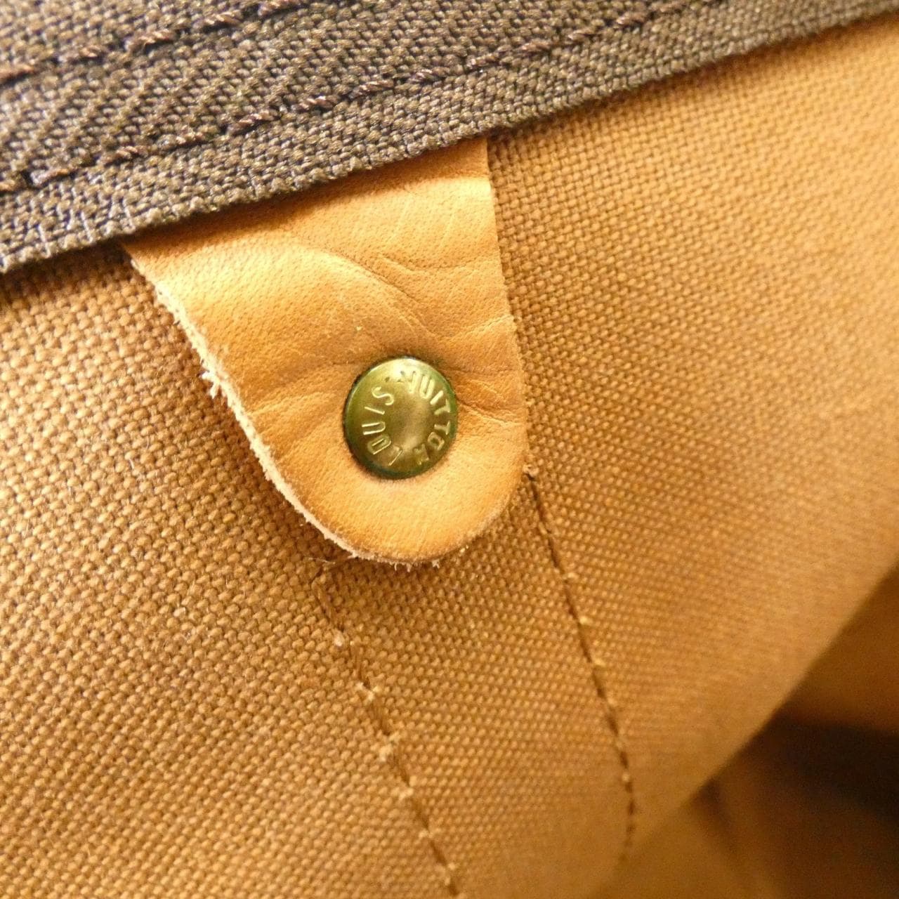 LOUIS VUITTON Keepall M41422 Boston Bag Monogram 黑色 Monogram 中古品B - 縮圖 8