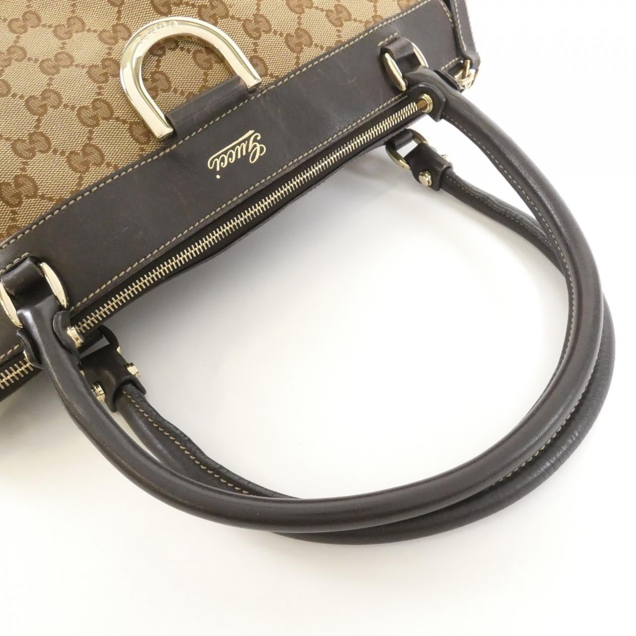 GUCCI 189831 FFPAG Bag Canvas Black Canvas - Thumbnail 6