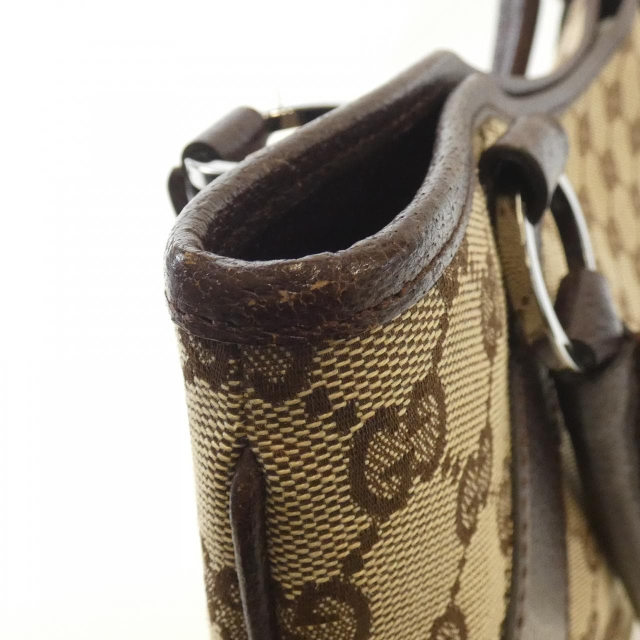 GUCCI 113015 Bag Canvas 米色 帆布 中古品A - 縮圖 3