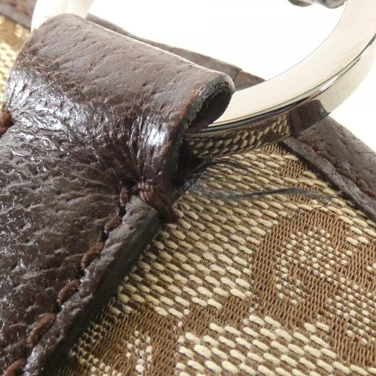 GUCCI 113015 Bag Canvas 米色 帆布 中古品A - 縮圖 6