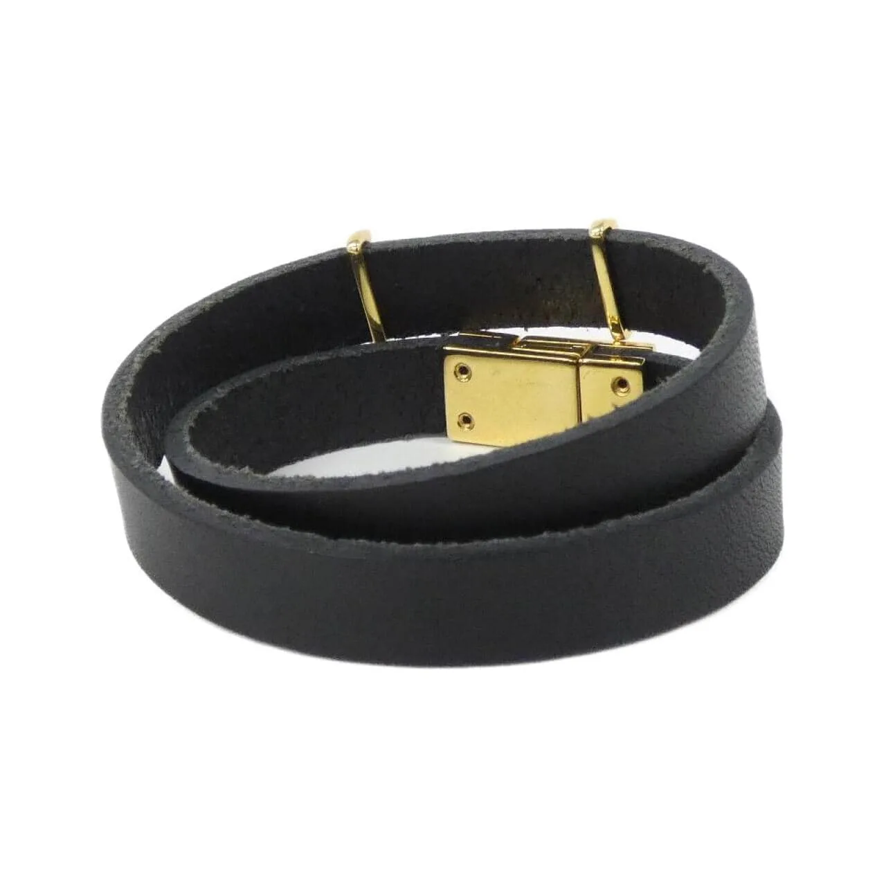 SAINT LAURENT 646558 0IH0J Accessories Leather 黑色 皮革 中古品A - 縮圖 2