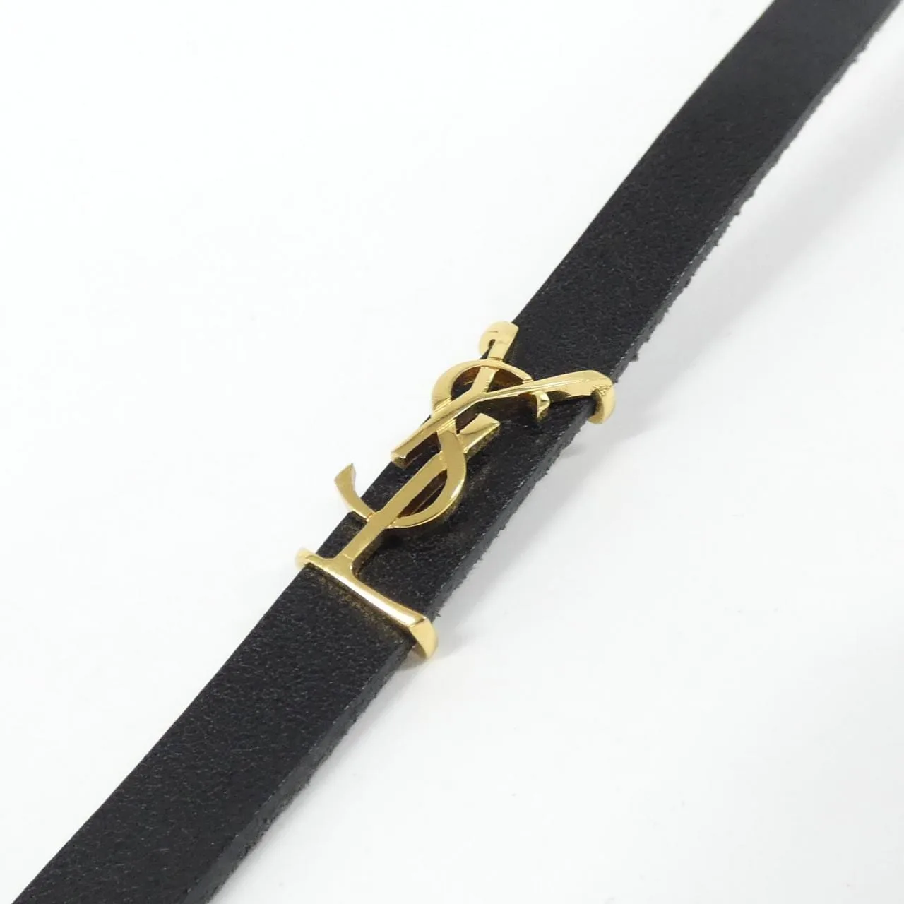 SAINT LAURENT 646558 0IH0J Accessories Leather 黑色 皮革 中古品A - 縮圖 3