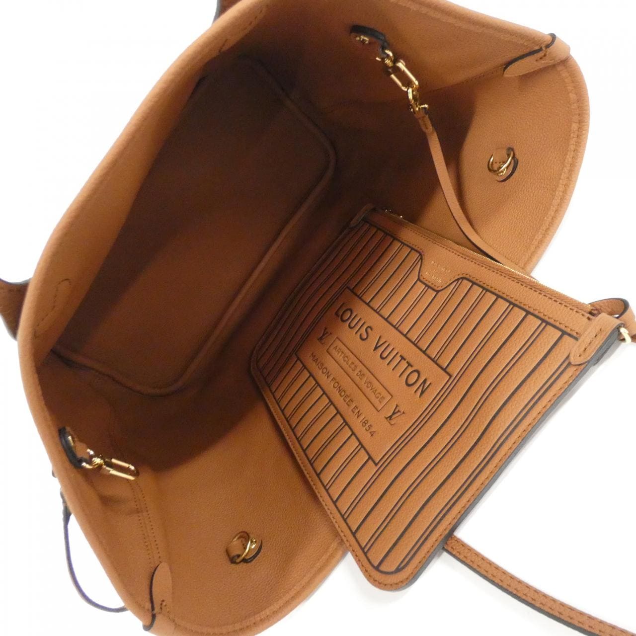 LOUIS VUITTON Neverfull M12061 Bag Monogram 黑色 Monogram 中古品A - 縮圖 7