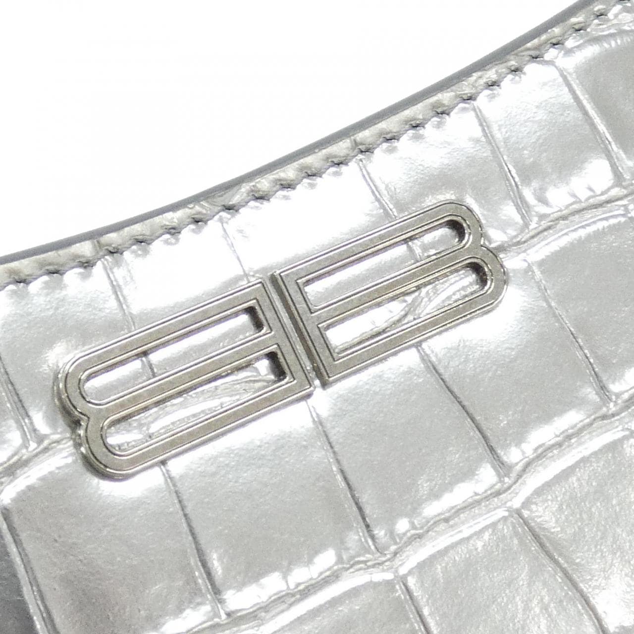 BALENCIAGA 695589 2109E Shoulder Leather 黑色 皮革 中古品A - 縮圖 4