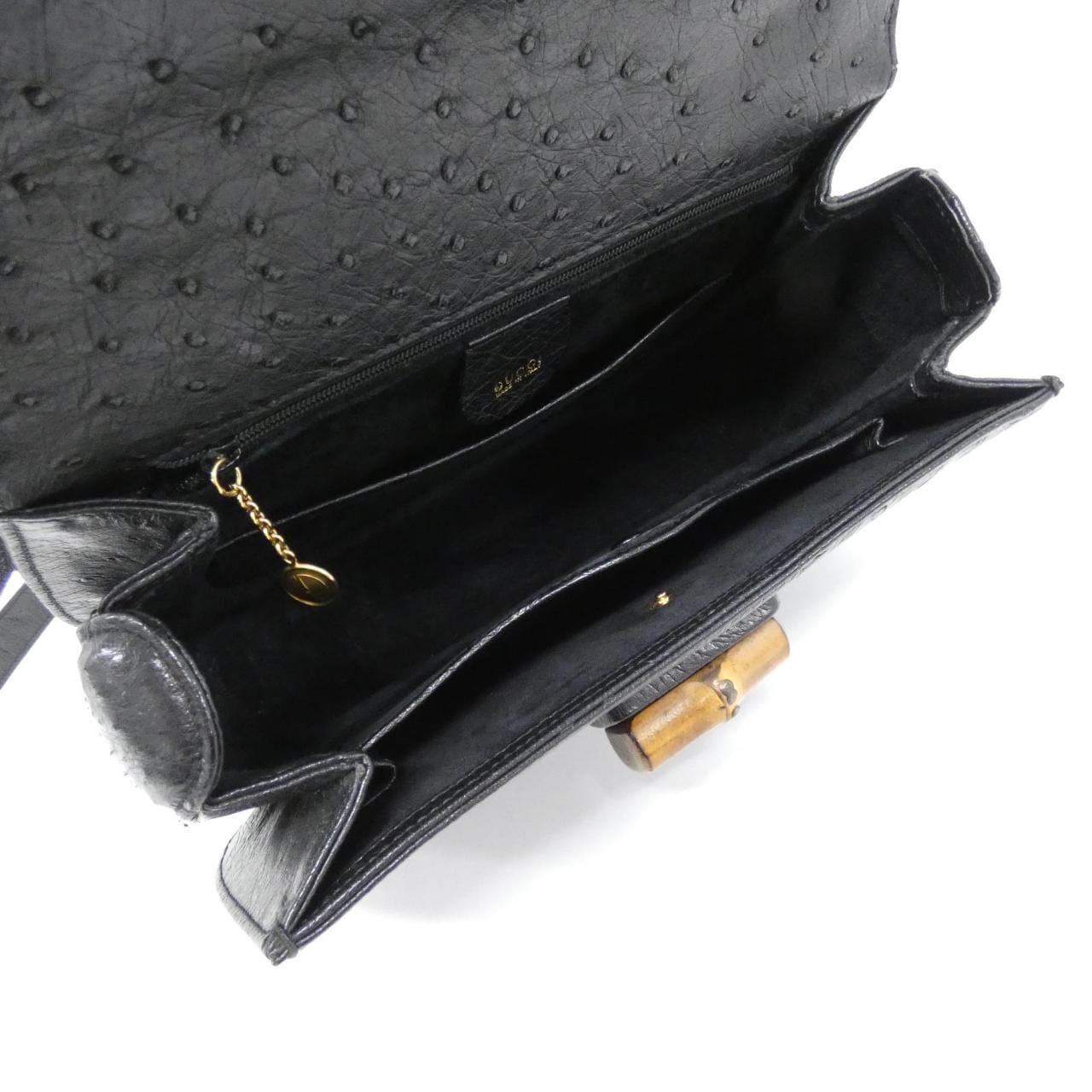 GUCCI 000 926 0633 Bag Ostrich Black Ostrich - Thumbnail 9