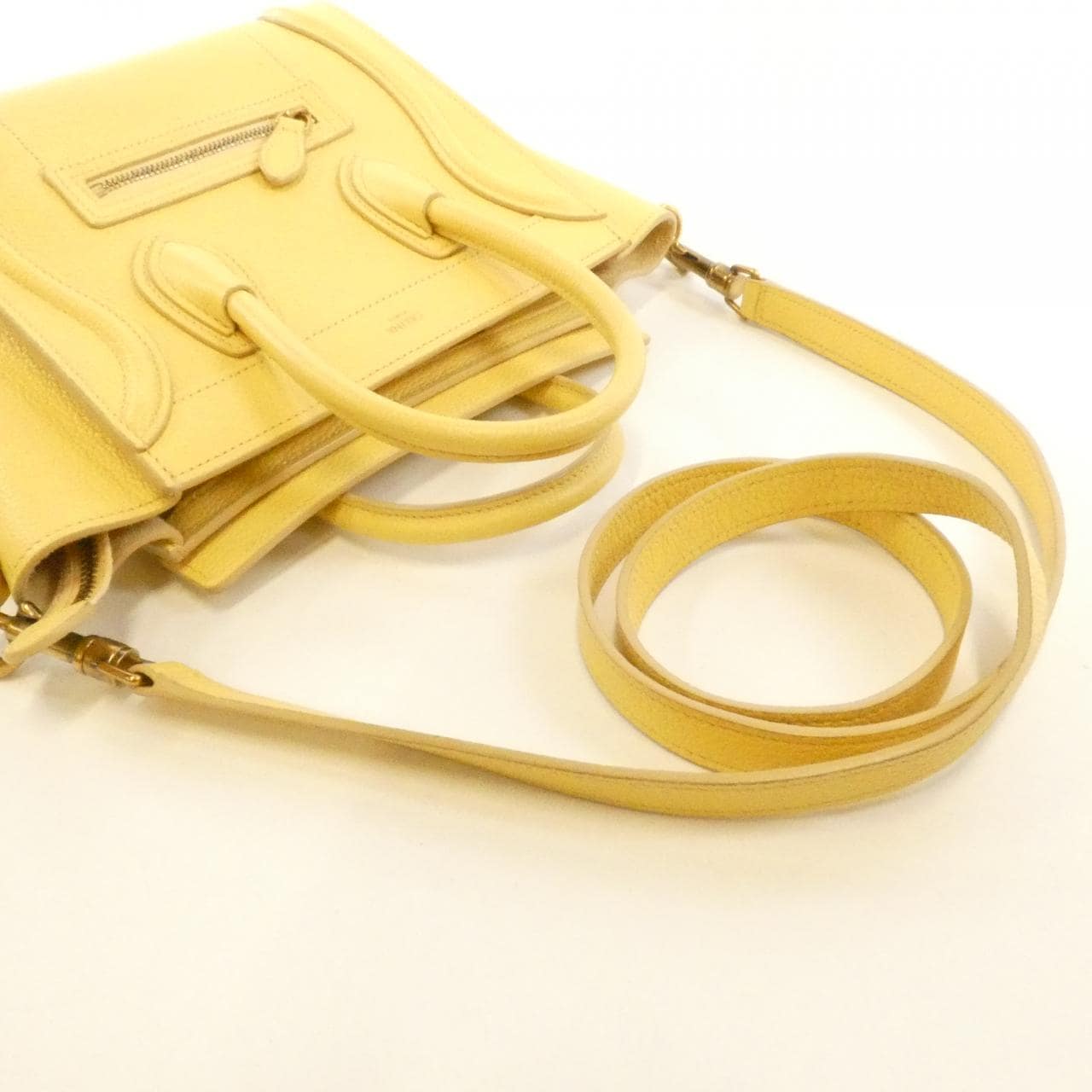 CELINE Luggage 189243DRU Handbag 黑色 中古品A - 縮圖 4