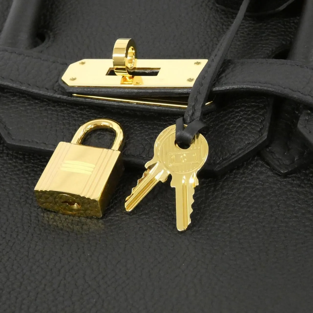 HERMES Birkin 027634CC Handbag Togo 黑色 Togo 牛皮 中古品A - 縮圖 6