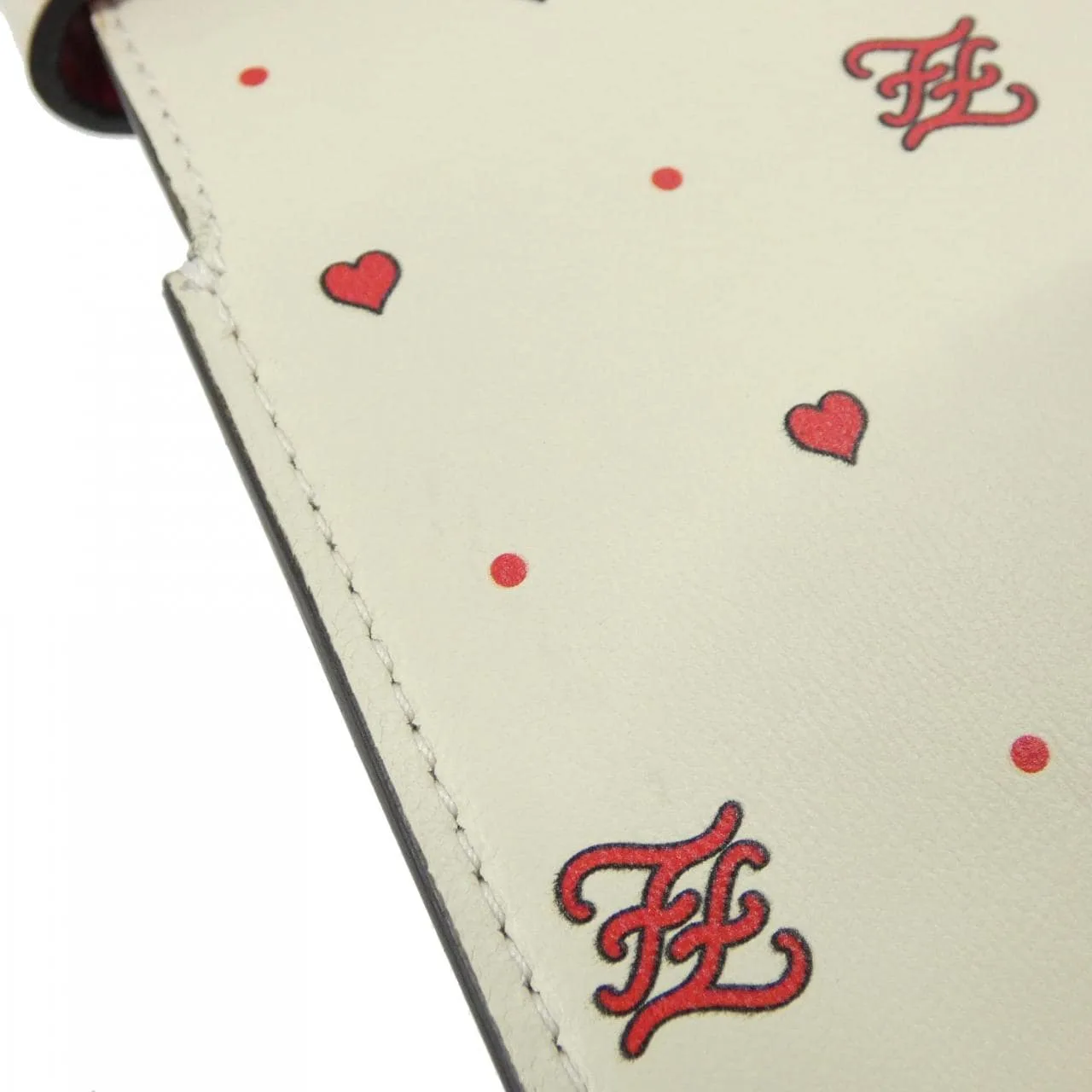 FENDI 8M0442 AHO3 Wallet Leather White Leather Rank A - Thumbnail 7