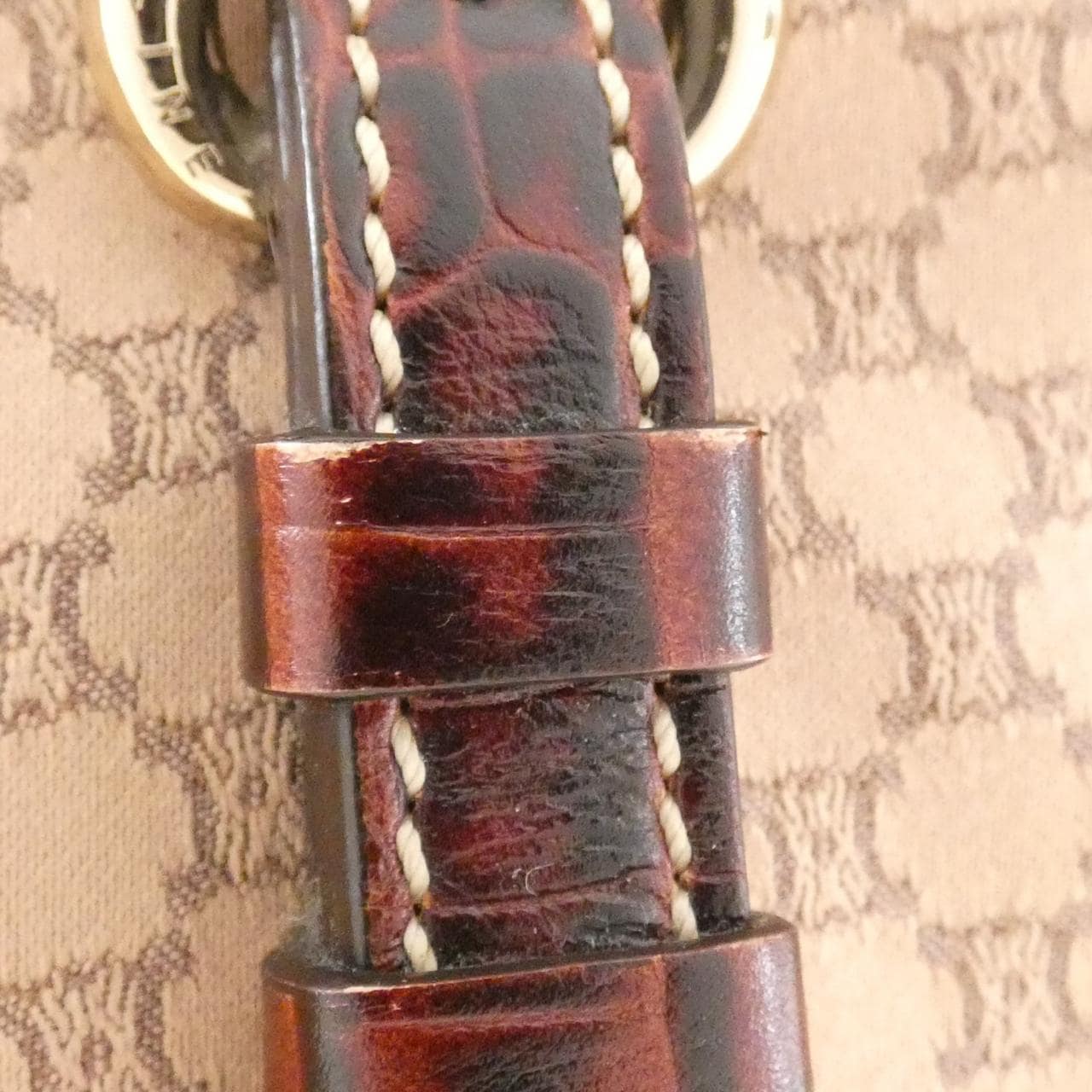 CELINE Shoulder Bag Canvas 棕色 帆布 - 縮圖 3