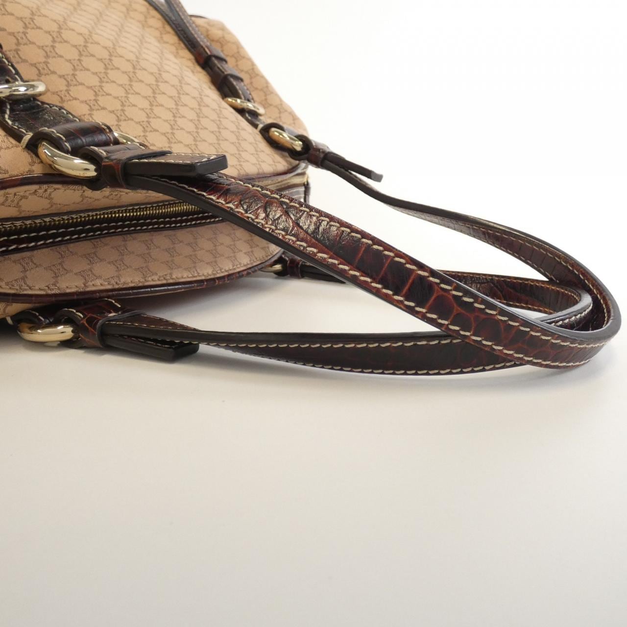 CELINE Shoulder Bag Canvas 棕色 帆布 - 縮圖 5