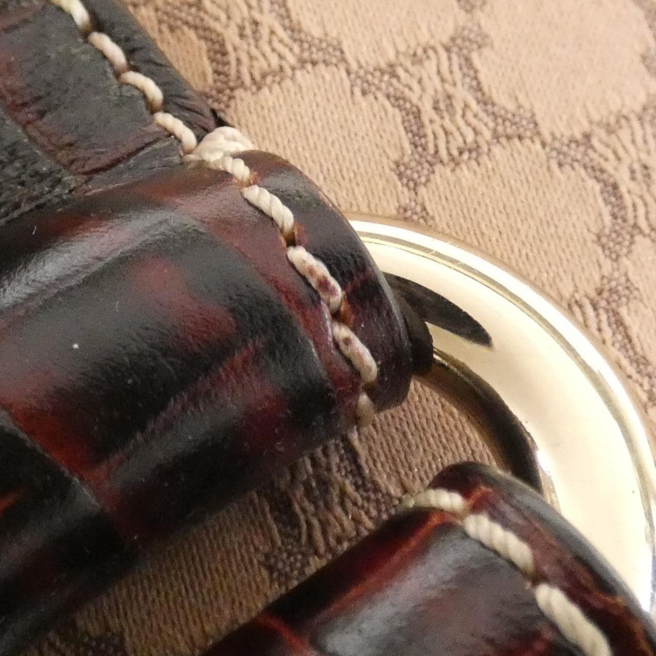 CELINE Shoulder Bag Canvas 棕色 帆布 - 縮圖 6