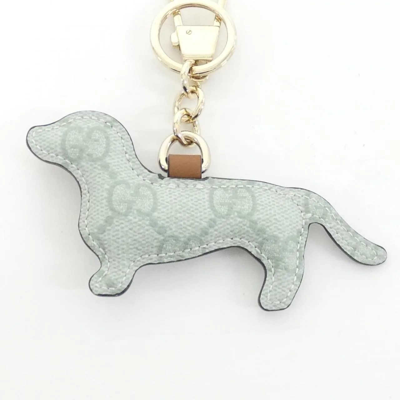 GUCCI 821812 IAAFQ Key Case Canvas 黑色 帆布 中古品A - 縮圖 3