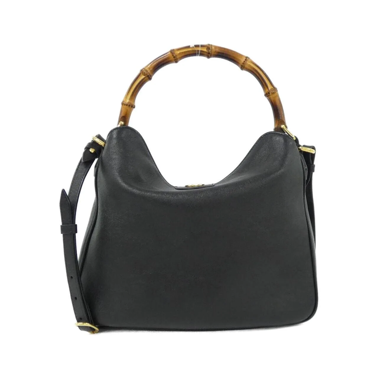 GUCCI 746124 UAAAY Shoulder Leather Black