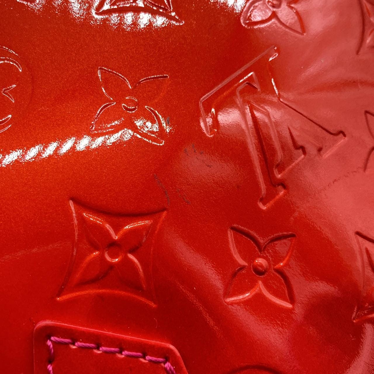 LOUIS VUITTON M91723 Bag Vernis Rouge Vernis 中古品B - 縮圖 5