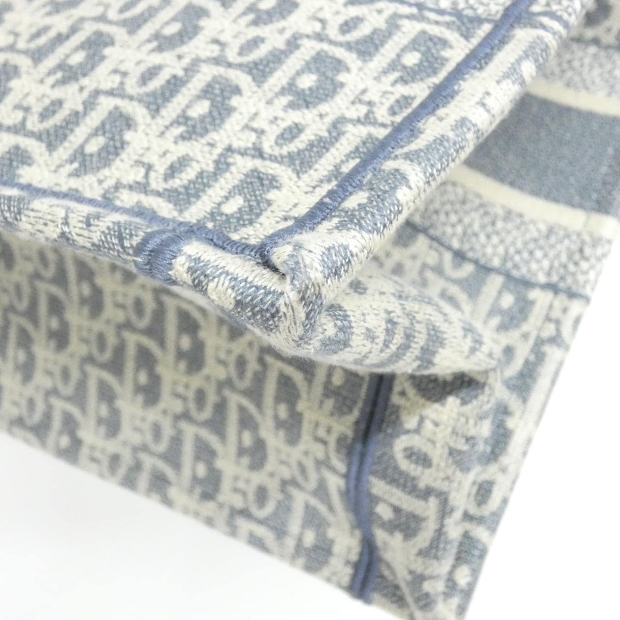 DIOR Book Tote M1296ZEEO Tote Canvas 藍色 帆布 中古品A - 縮圖 3