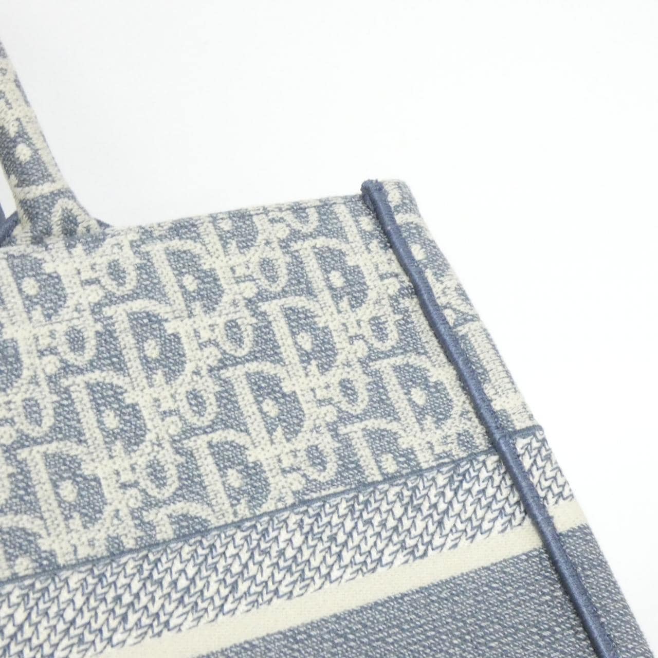 DIOR Book Tote M1296ZEEO Tote Canvas 藍色 帆布 中古品A - 縮圖 5