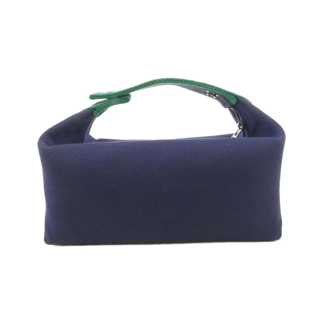 HERMES 103222M Pouch Canvas 黑色 帆布 中古品B - 縮圖 2