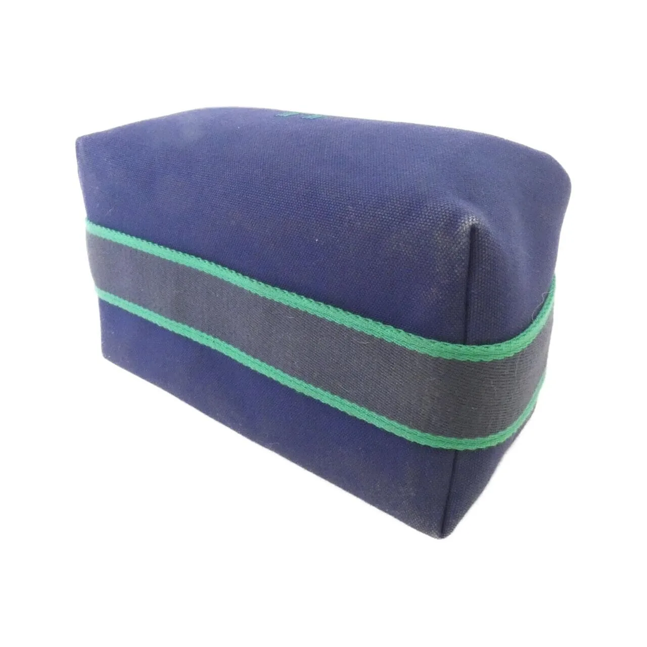 HERMES 103222M Pouch Canvas 黑色 帆布 中古品B - 縮圖 3