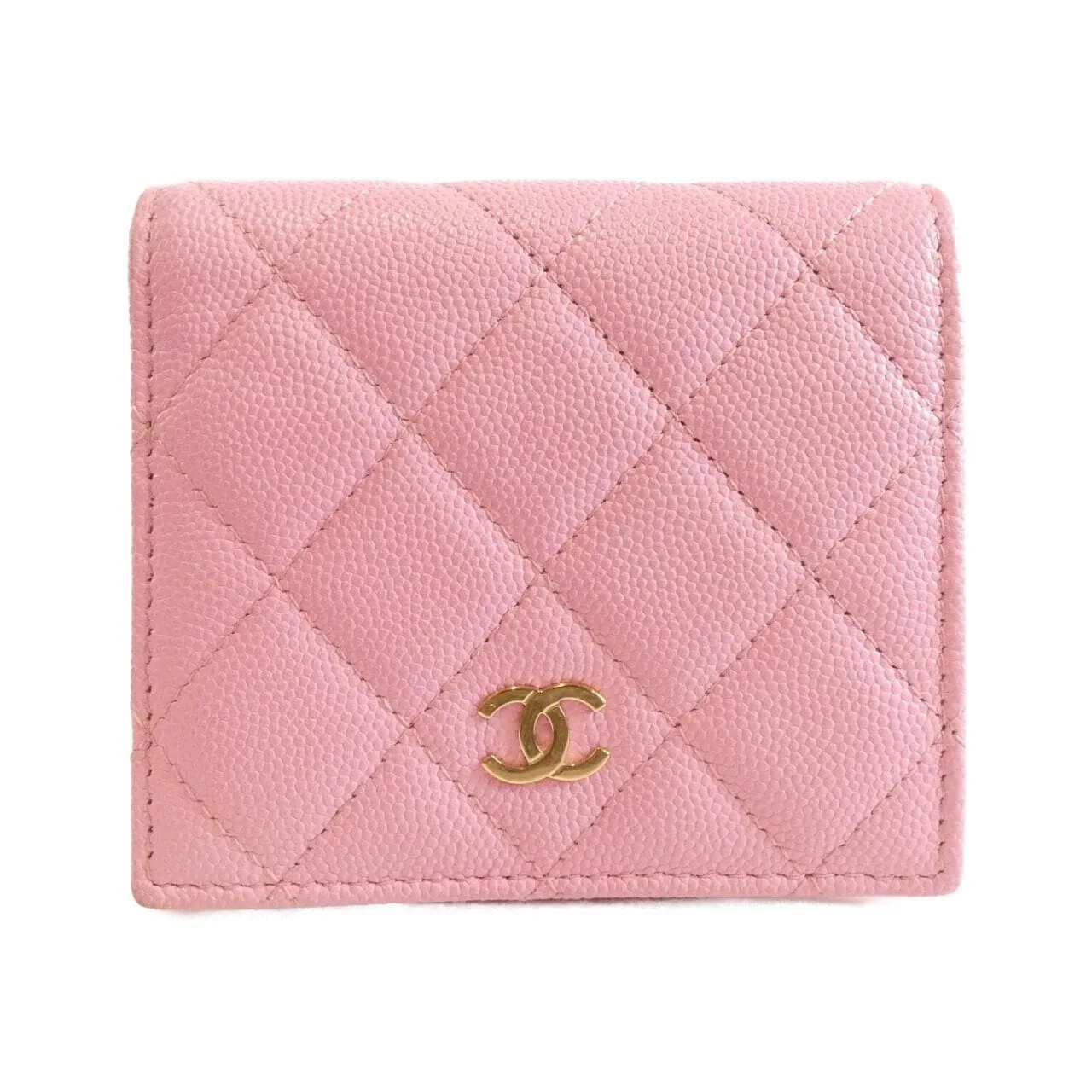 CHANEL Timeless Classic AP3178 Wallet Grained Calfskin Pink