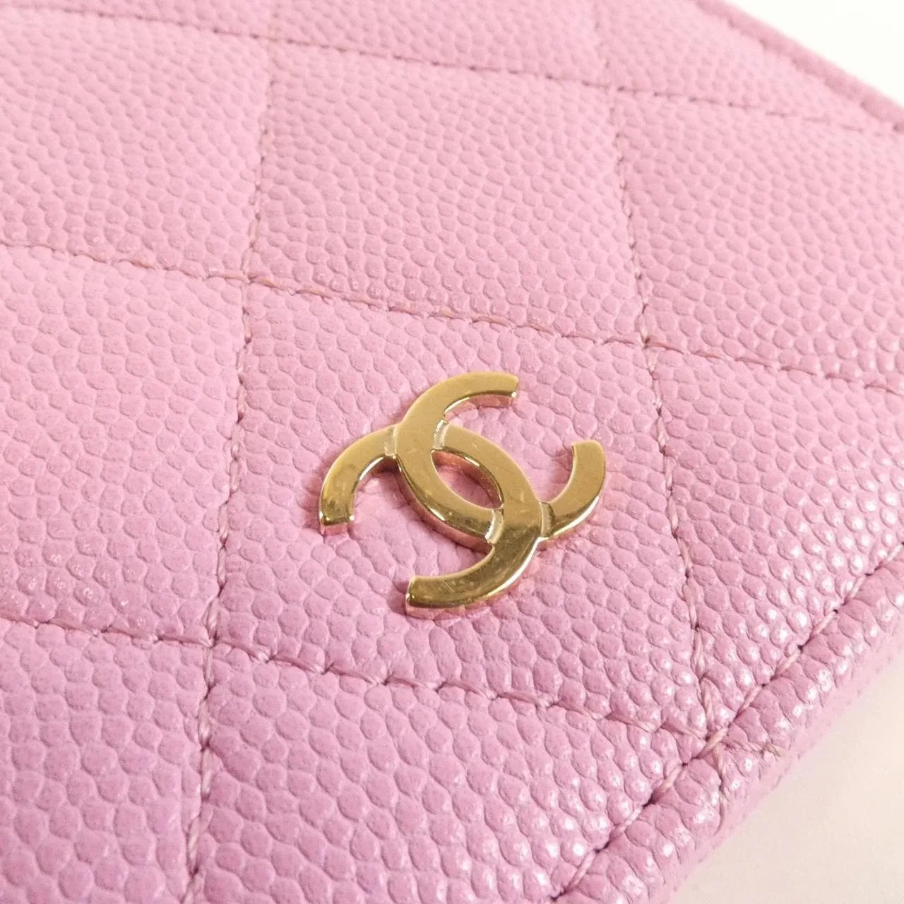 CHANEL Timeless Classic AP3178 Wallet Grained Calfskin Pink Grained Calfskin Rank B - Thumbnail 4